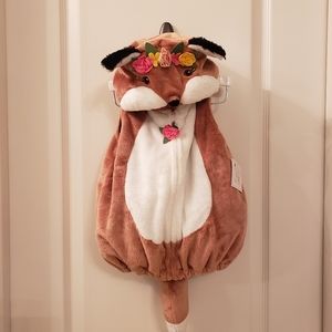 Floral Fox Woodland Baby Costume 6-9M, NWOT